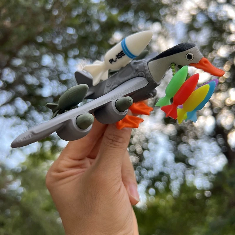 New Crocodile Bomber Figurine Tungtungsahur Figure Funny Toy Desktop Decoration Tralalero Tralala Figure 3d Printed Toy Gift
