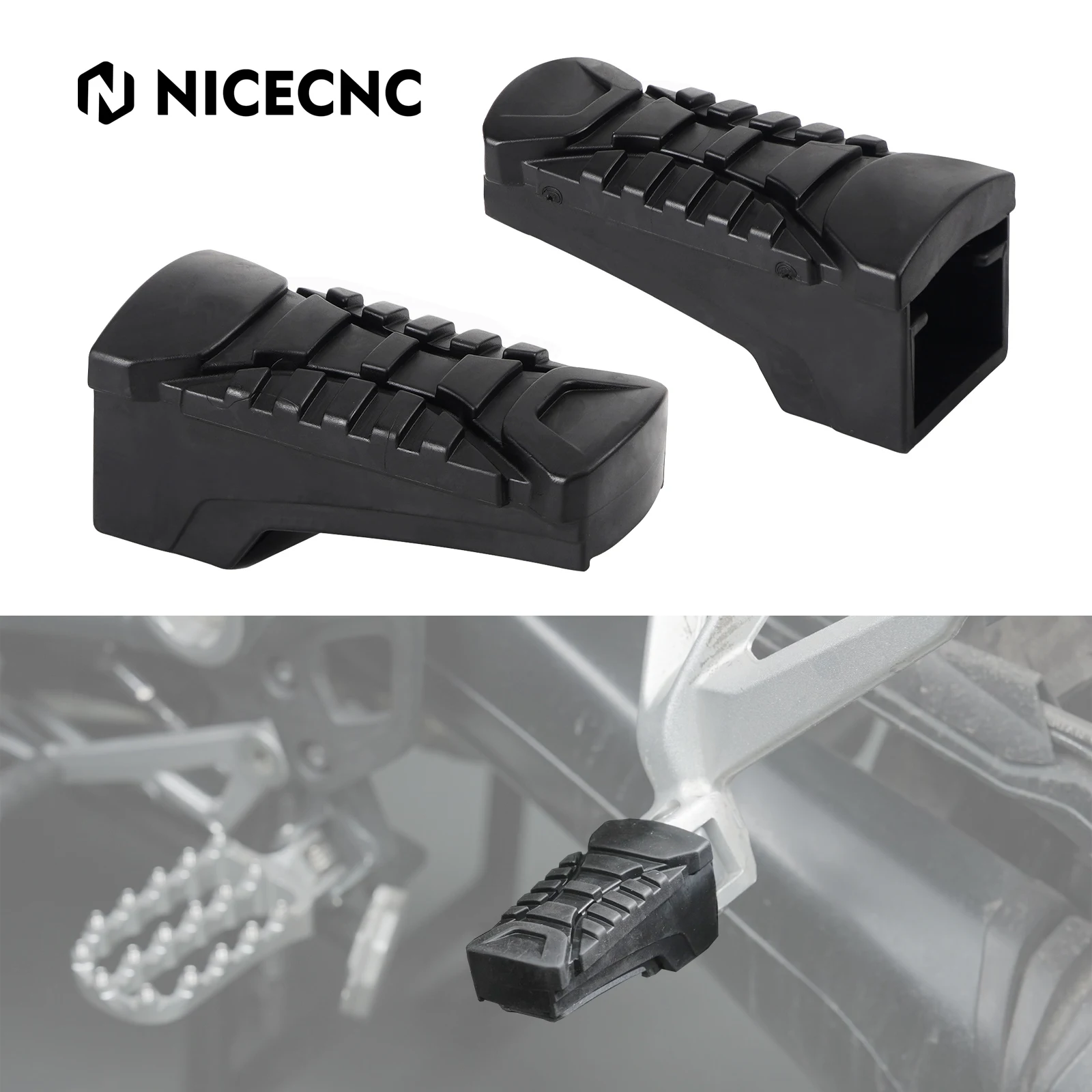 

Motorcycle Rear Passenger Footrests Rubber Footpeg Cover for BMW R1250GS/Adventure R1250GSA 2019 2020 2021 2022 2023 2024