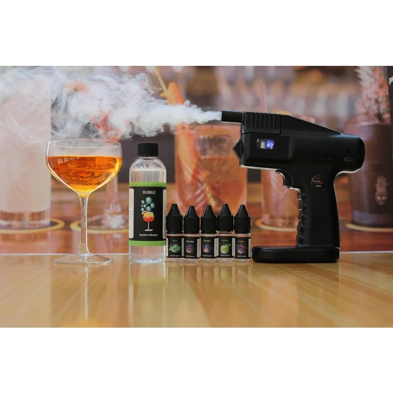 Real-Photo-&Cocktail Smoke Gun | Contains Flavors and Bubbles - Food & Beverage, Bar/Restaurant，home.