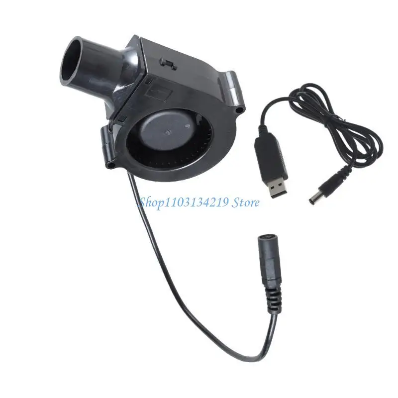 

N5KC небольшой USB-вентилятор для барбекю, 5 В, воздуходувка с регулируемой скоростью, небольшой пожарный вентилятор, выдувного