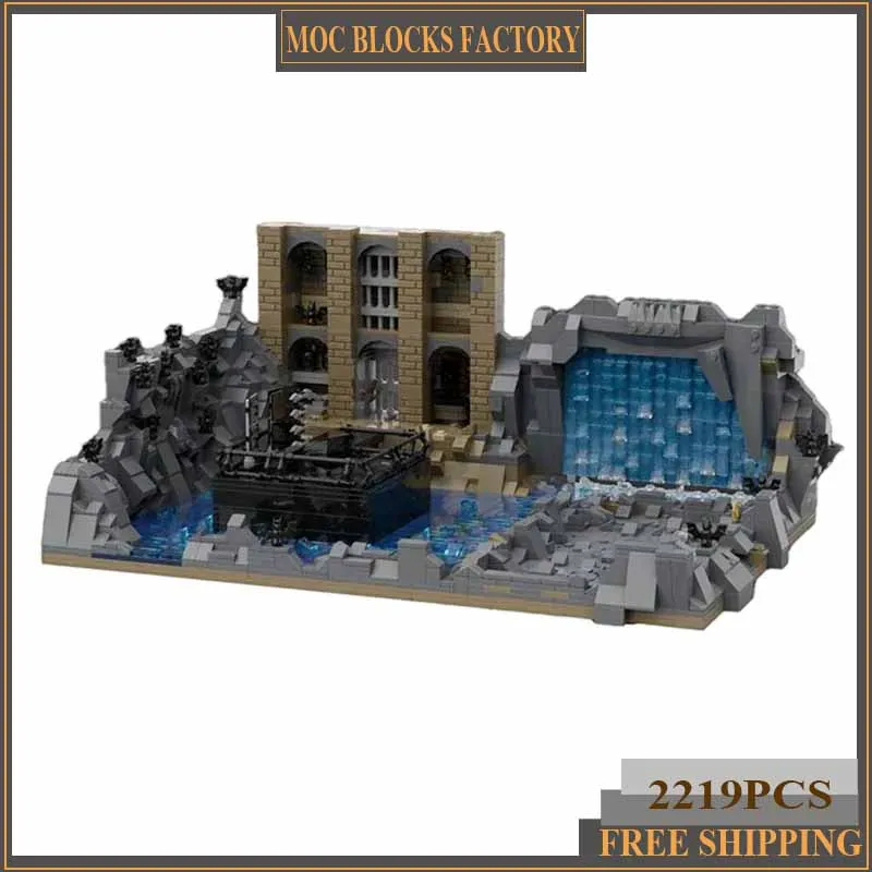 Popular Hero Movie Model Moc Building Bricks Dark Knight Batcave Technology Modular Blocks Gifts Christmas Toy DIY Sets Assembly