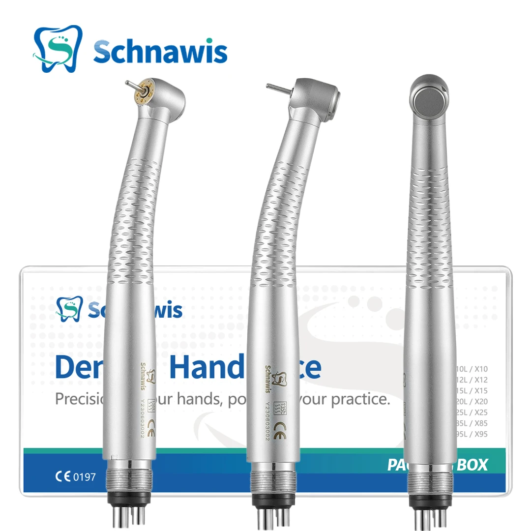 Dental High Speed Handpiece 5 Led Air Turbine Handpiece with 5 Water Sprays Cartridge Rotor Handpiece 2/4Hole Dentist Instrument