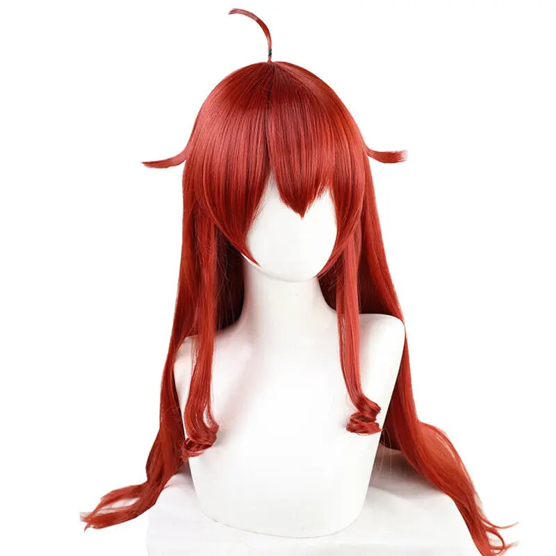 

Mushoku Tensei Eris Boreas Greyrat Cosplay Wigs 80cm Long Red Synthetic Hair