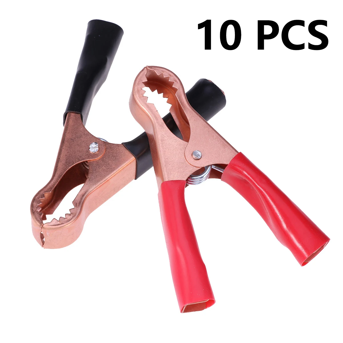 

10pcs 50A Toothed Small Large Crocodile Clip Connected Battery Clips Charging Clip High Power Inverter Accessories