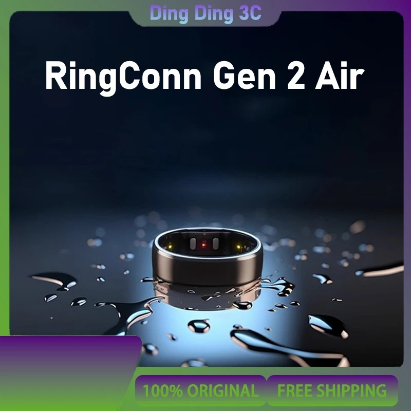 

RingConn Gen 2 Air smart ring HRV Blood Oxygen Sleep Health Monitoring Menstrual Cycle Prediction Ring 10-day long battery life