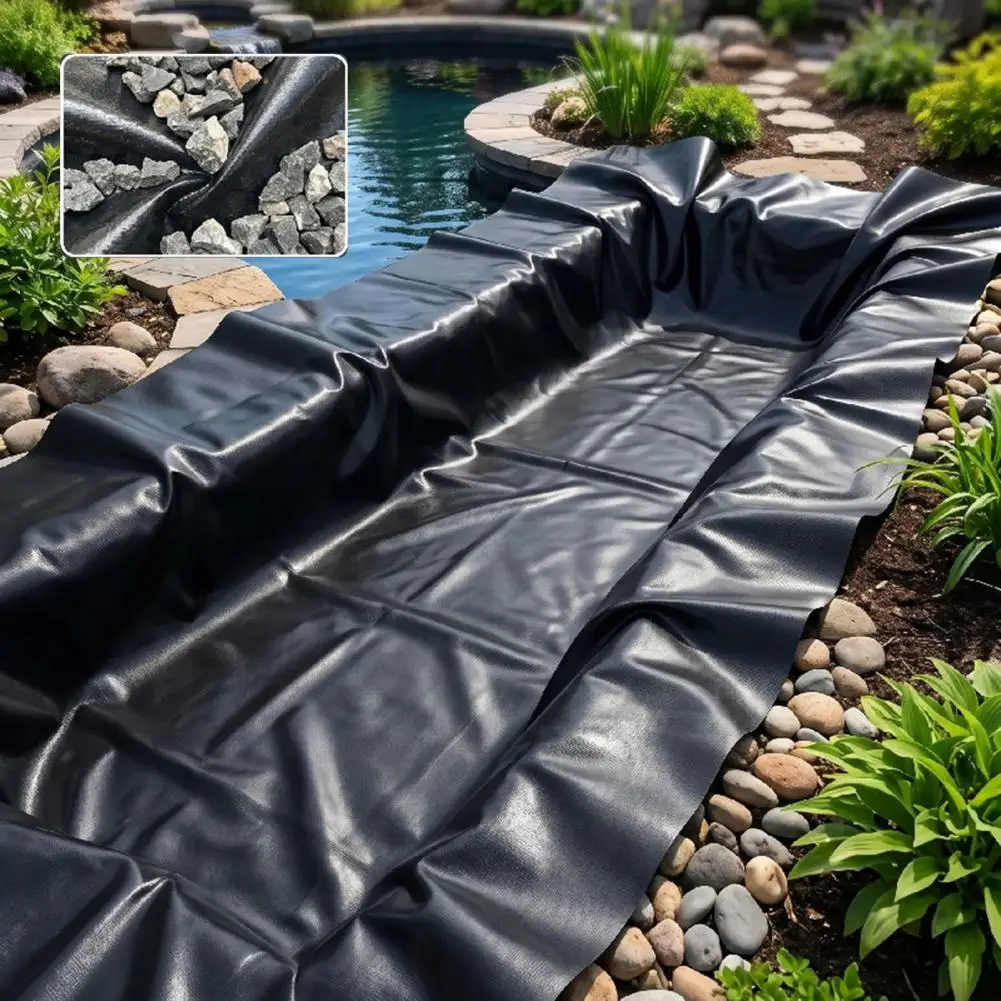Garden Pond Construction Supplies Waterproof Membrane for Fish Ponds Heavy Duty Hdpe Pond Liner 7x10ft Uv Resistant for Garden