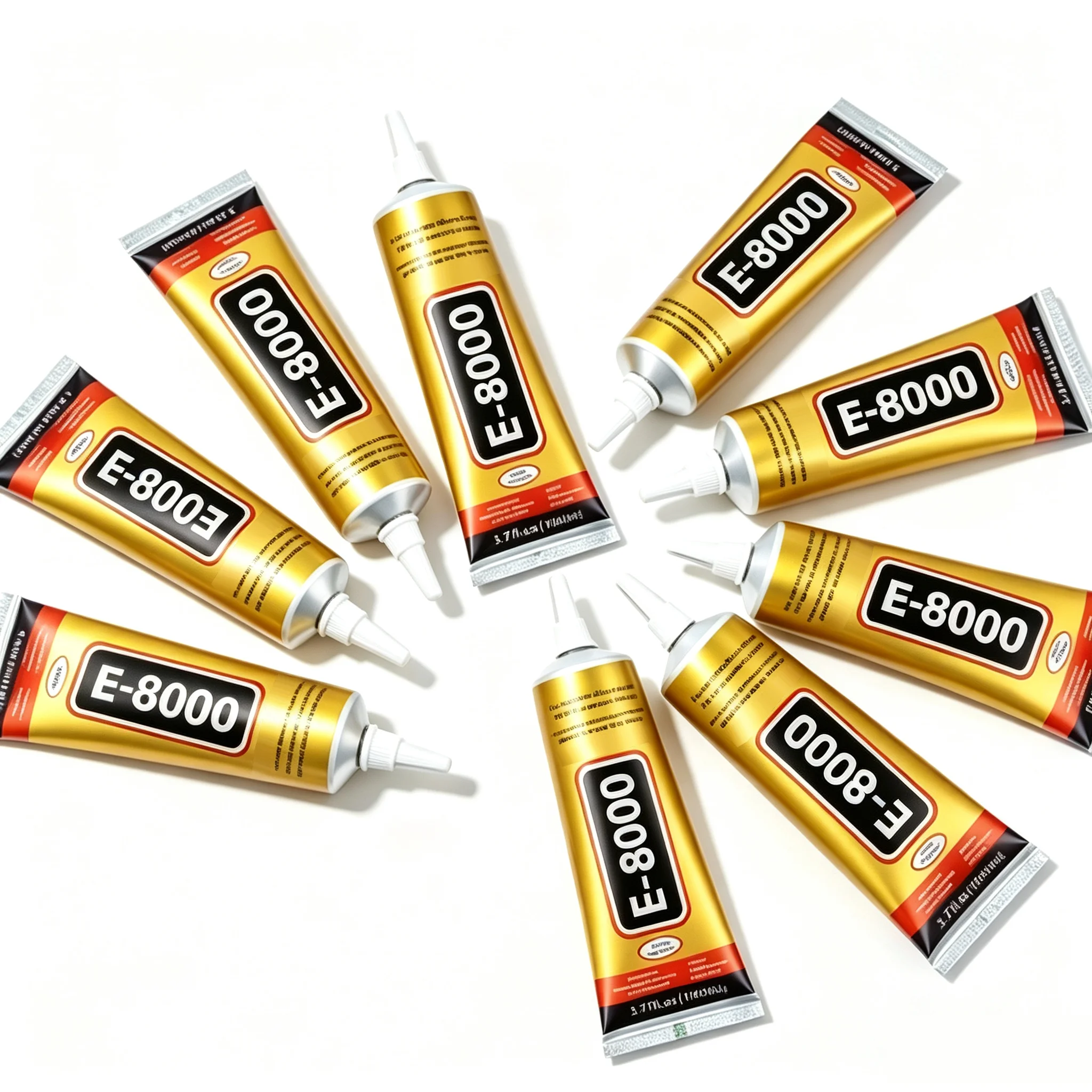 9-pack-110-ml-e-8000-clear-elastomeric-adhesive-featuring-a-clog-resistant-nozzle-design-and-strong-bonding-strength-suitable-for-plastics-footwear-rhinestones-cell-phone-repairs-and-everyday-crafts