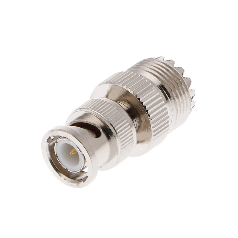 BNC Male Plug To UHF SO239 PL-259 Female RF Coaxial Adapter Cable Connector