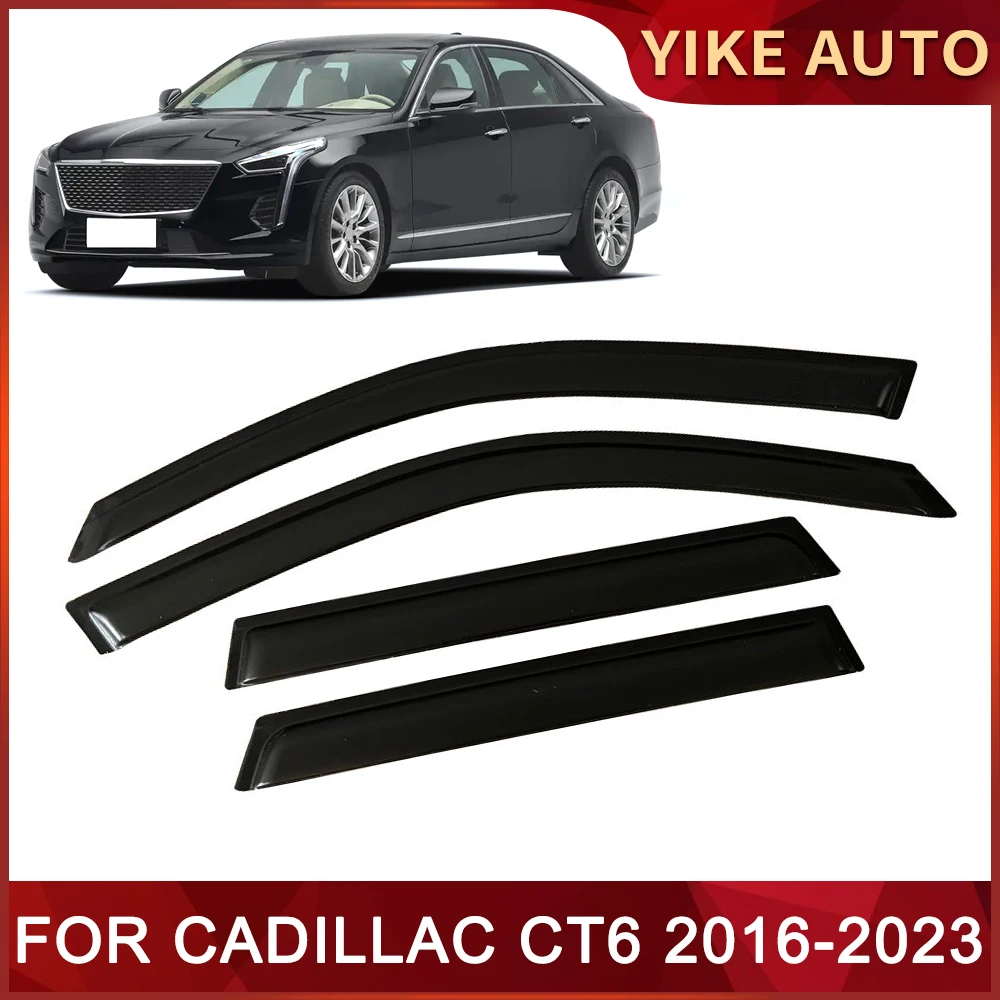 

Window Visor for CADILLAC CT6 2016-2021 Weathershied Door Visor Wind Sun Rain Guards Side Window Wind Deflectors Auto