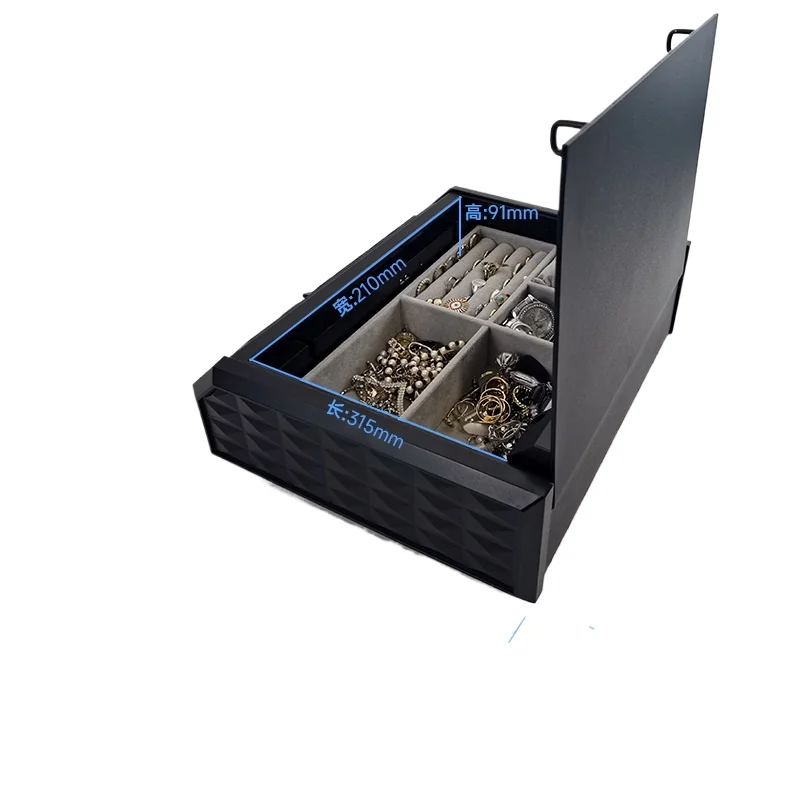 

Сейф для дома, небольшой перевернутый сейф, многослойная шкатулка для драгоценностей, ящик для файлов с паролем и отпечатком пальца