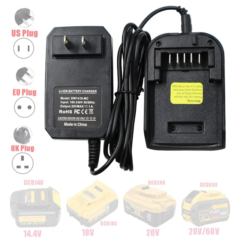 DW1418-MC Li-ion Battery Charger DCB112 DCB105 DCB115 DCB118 For Dewalt 14.4V 18V lithium battery DCB140 DCB200