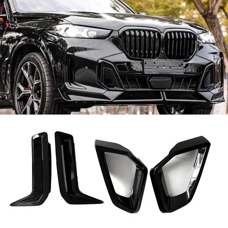 

For BMW X5 G05 LCI 2023 2024 Front Bumper Spoiler Fog Lamp Cover Air Knife Splitter Body Kit Tuning