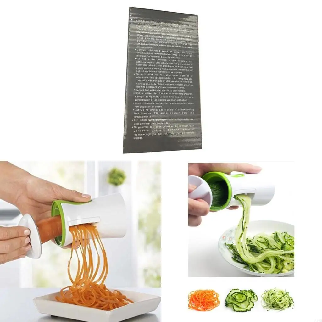 F19B Vegetable Slicer Heavy Duty Spiralizer Cutter Zucchini Spaghetti Maker