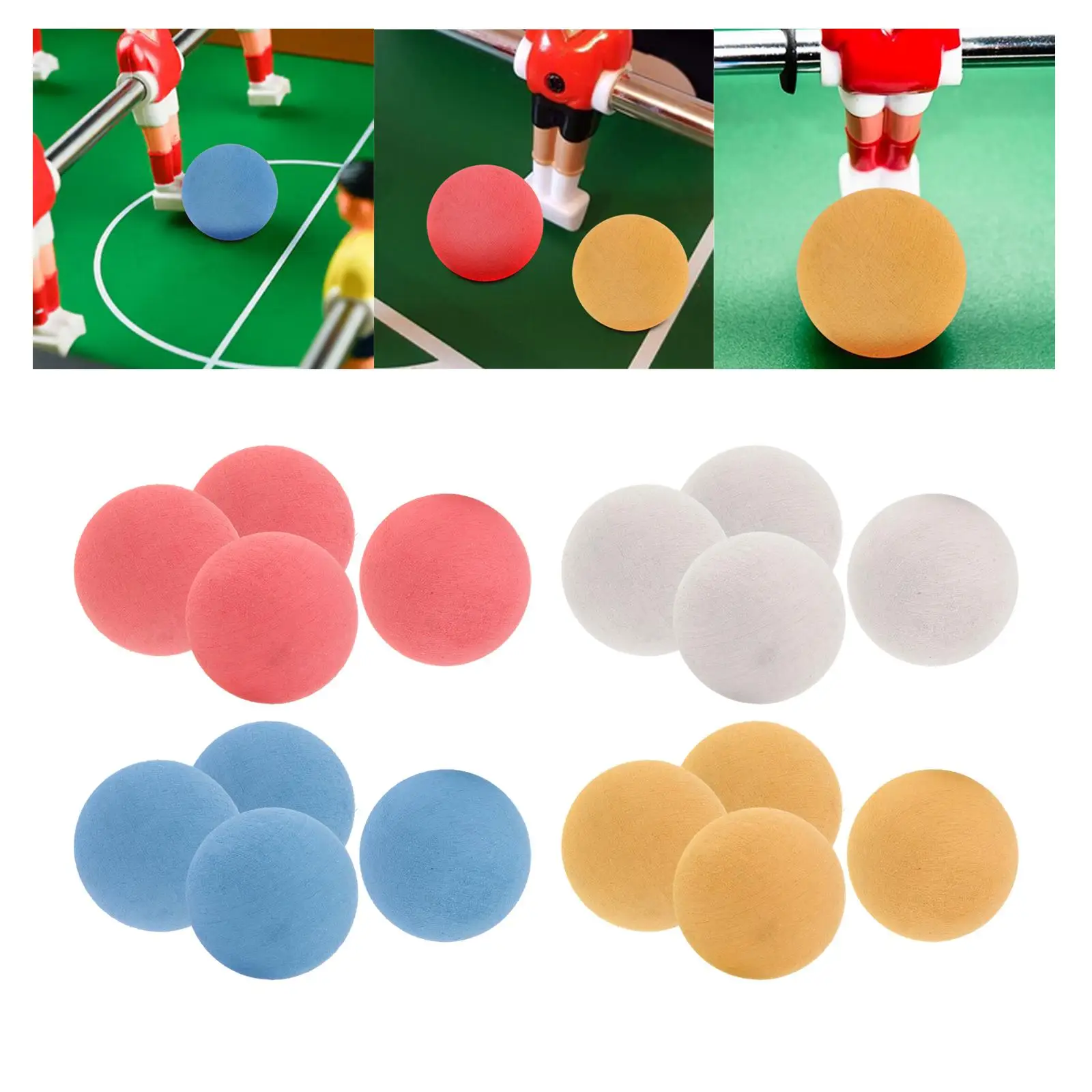 

4Pcs Foosball Balls Table Soccer Balls for Adults 1.42 inch for Official