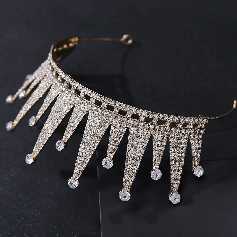 

Crystal Crown Rhinestone Wedding Hair Wedding Bridal Hair Accessories Birthday Party Jewelry Lightweight Durable