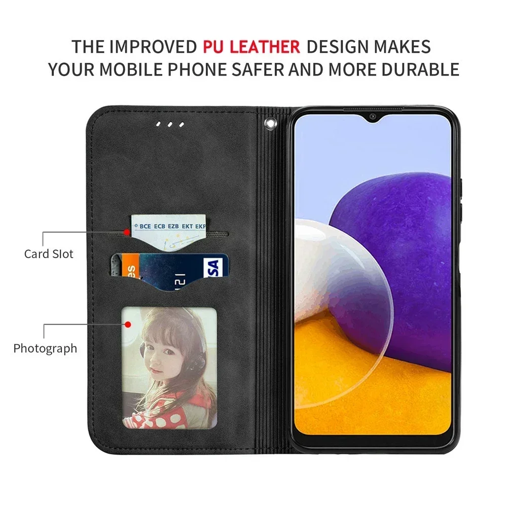 For Redmi 14C A3 12C A1 Plus 10A 10C Premium Case Leather Wallet Smooth Phone Xiaomi Redmi 13 C Turbo A 3 A2 13C Flip Capa Funda