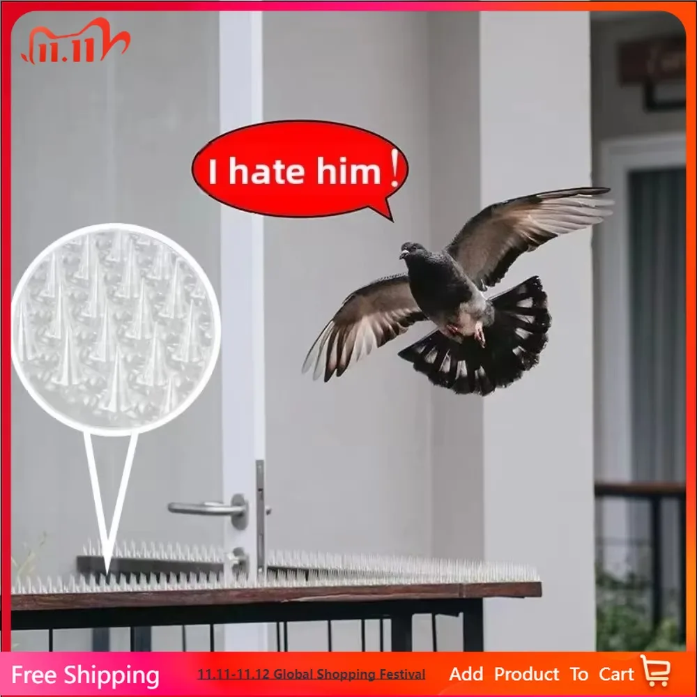 

Bird Repellent Spikes Anti Pigeon Balcony Anti Bird Droppingsbird Repellent Device Home Air Conditioner, Outdoor Unit, Top Floor