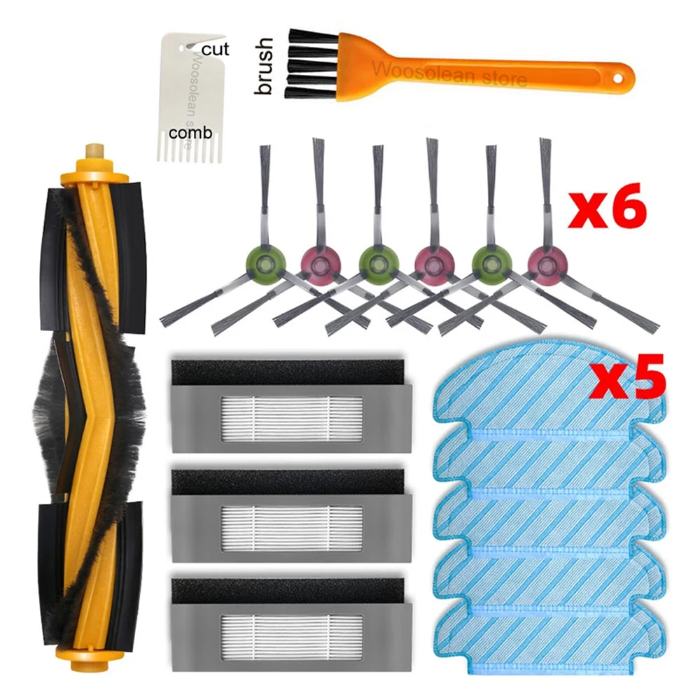 Ecovacs deebot n8 pro t8 t9 t8 aivi yeedi 2 hybrid vac hepa filter hauptseite bürste mop ersatzteil roboter staubsauger