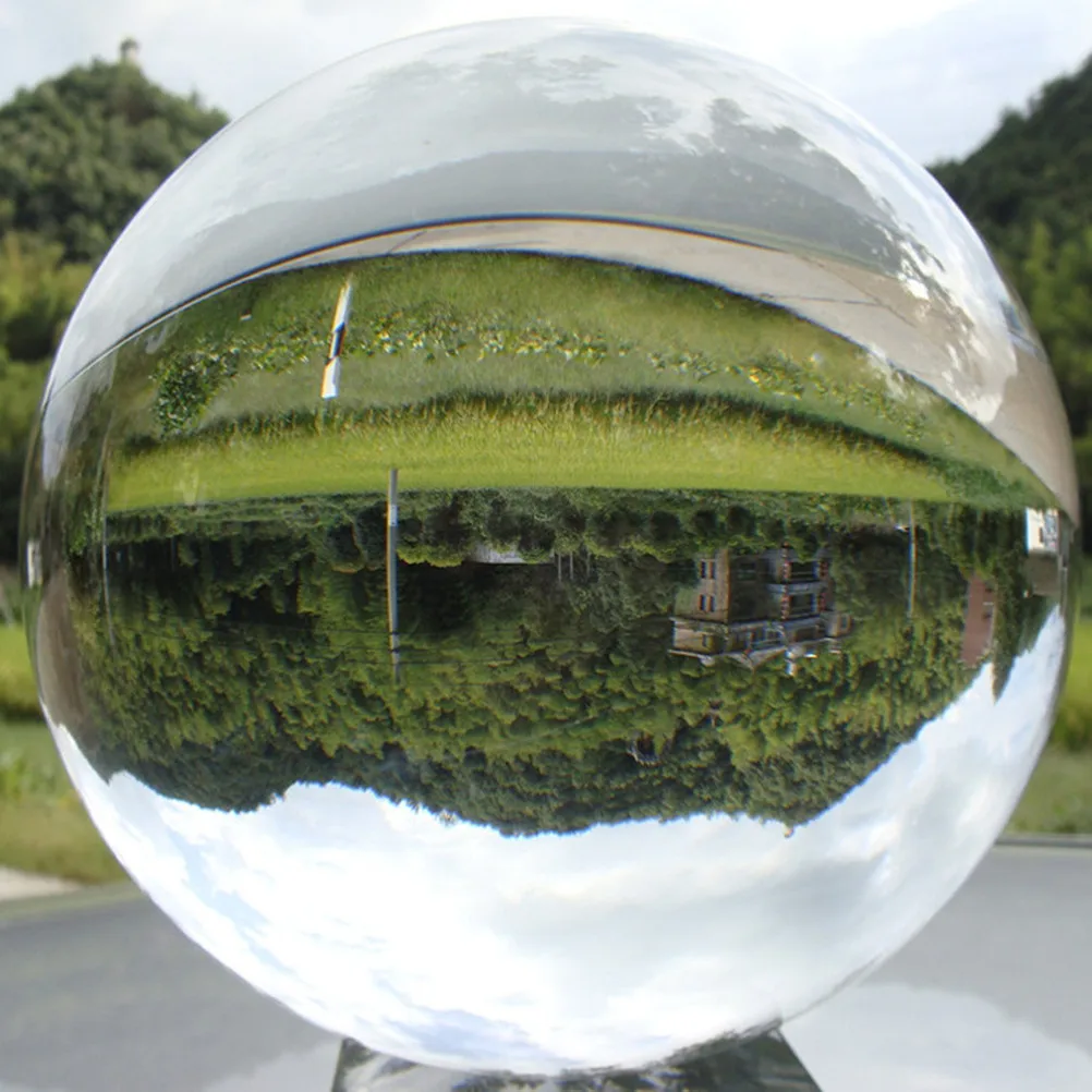 

4Cm Glass Sphere Crystal Ball Clear Solid Feng Shui Decor Office Home Party Display Photography Prop Juggling Cosplay Decoration