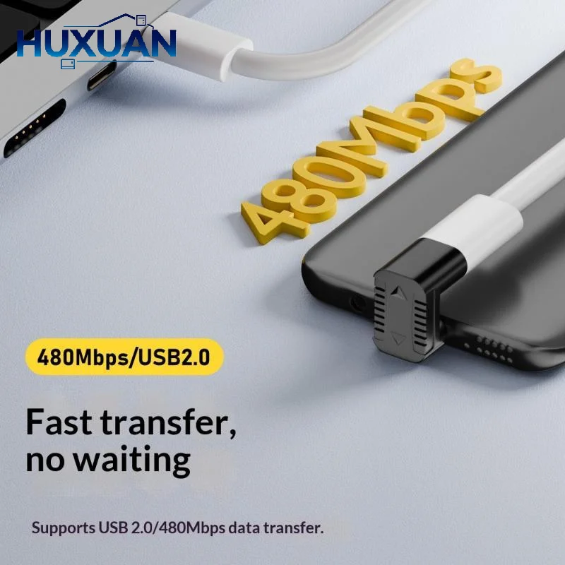 Type-C Female To Micro Male USB 2.0 Adapter Microphone Interface At 480Mbps Data Transmission 10W Fast Charging Adapter