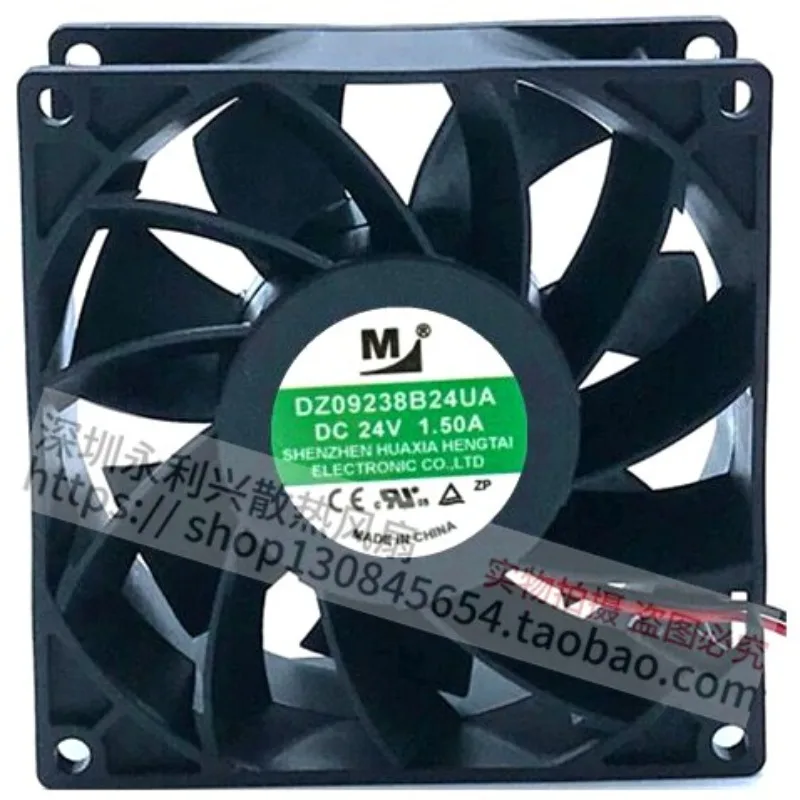 DC24V Ball Bearing Cooling Fan 2/3/4 Wires 9038 Inverter Cooling Fan High Speed Quiet Heat Dissipation Fan for Industrial Equipm