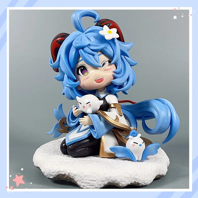 

Коллекционные фигурки Genshin Impact в стиле чиби: Камисато Аяка, Ху Тао, Яэ Мико, Гань Юй в сидячих позах для фанатов аниме и игр