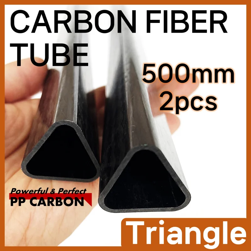 24*1.5mm Length 500mm 2pcs Triangle Carbon Fiber Tube For RC Drone Helicopter Camera Equipments Machines