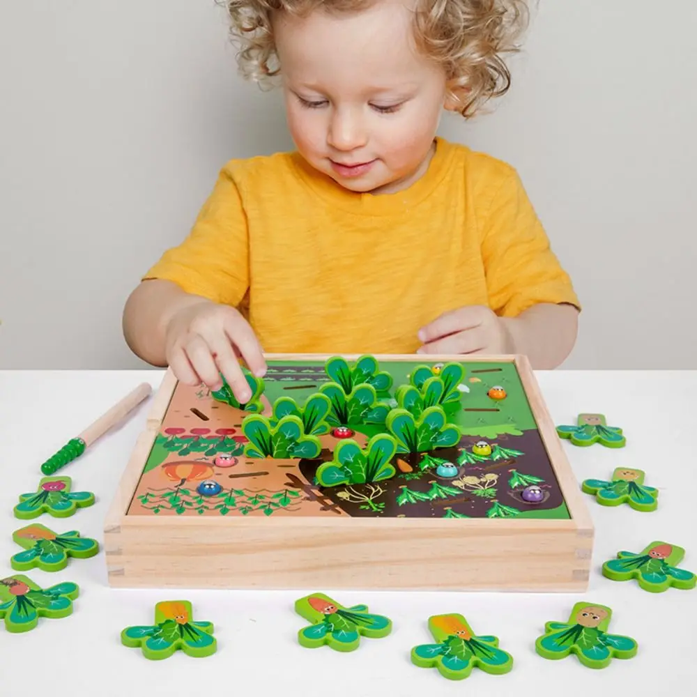 Parent-Child Interaction Farm Pull Radish Board Game Enlightenment Kawaii Radish Farm Game Creative Wooden