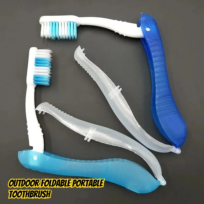 

4PCS Outdoor Disposable Foldable Soft Bristled Toothbrush Portable Travel Camping Hiking Toothbrush Cleaning EDC Tool