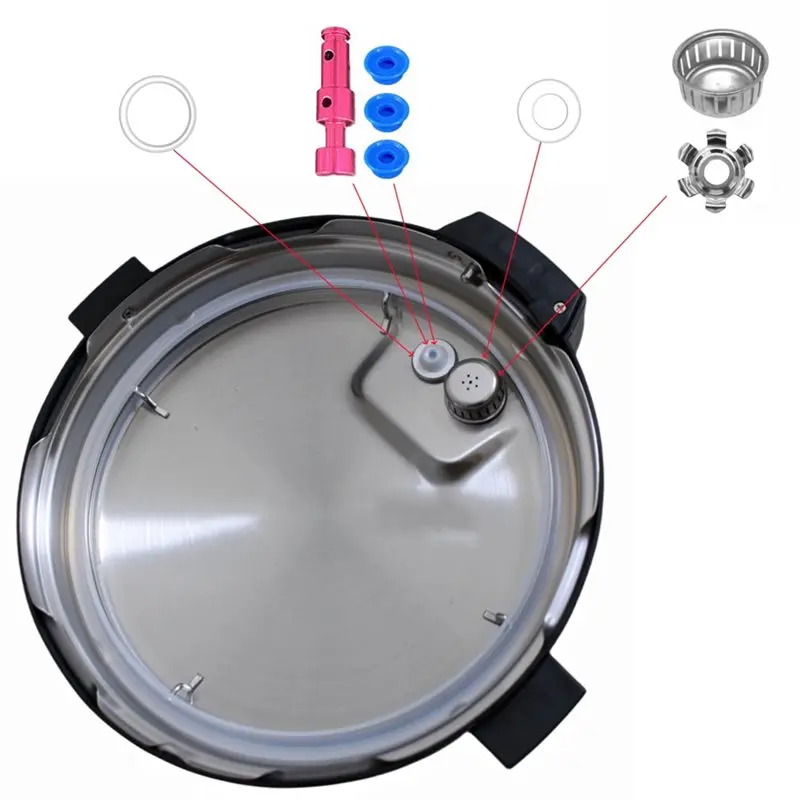 A76G-Replacement Parts For Instant Pot Pro/Pro Plus, Duo Evo Plus 6 QT, Steam Release Handle, Sealing Ring, Float Valve
