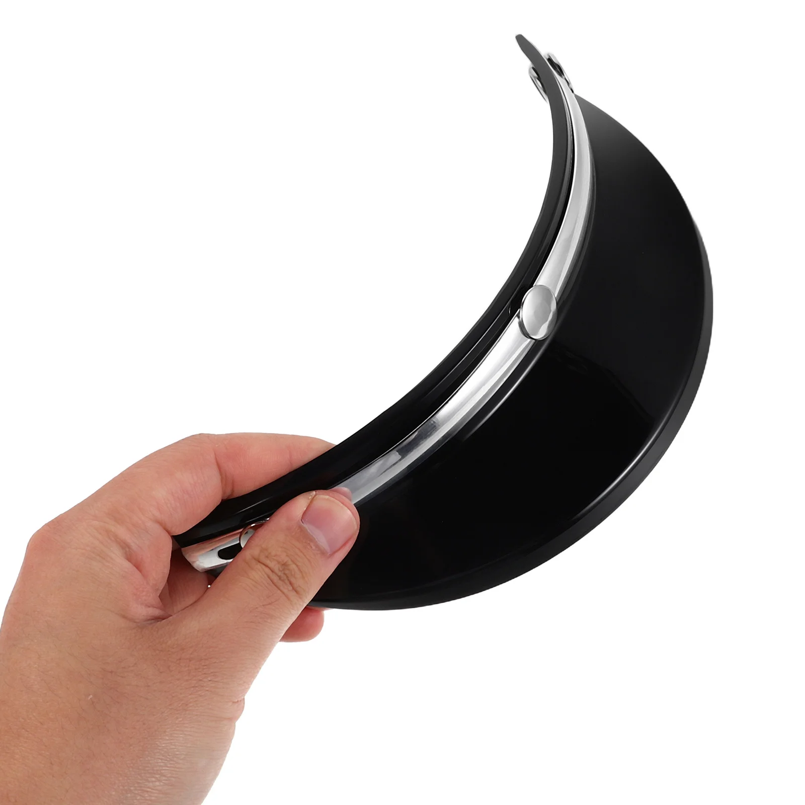 

Motorcycle Visor: Retro 3/4 Plastic Sun Shade For Urban Riding Three-Button Peak Replacement, Vintage Bike
