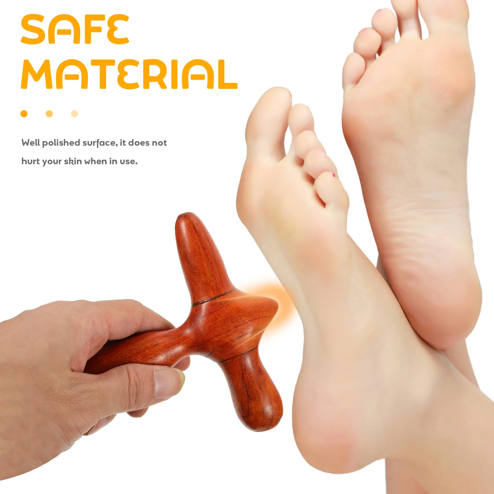 

Massage Roller Foot Massager Acupuncture Point Tool Muscle Scraping Red