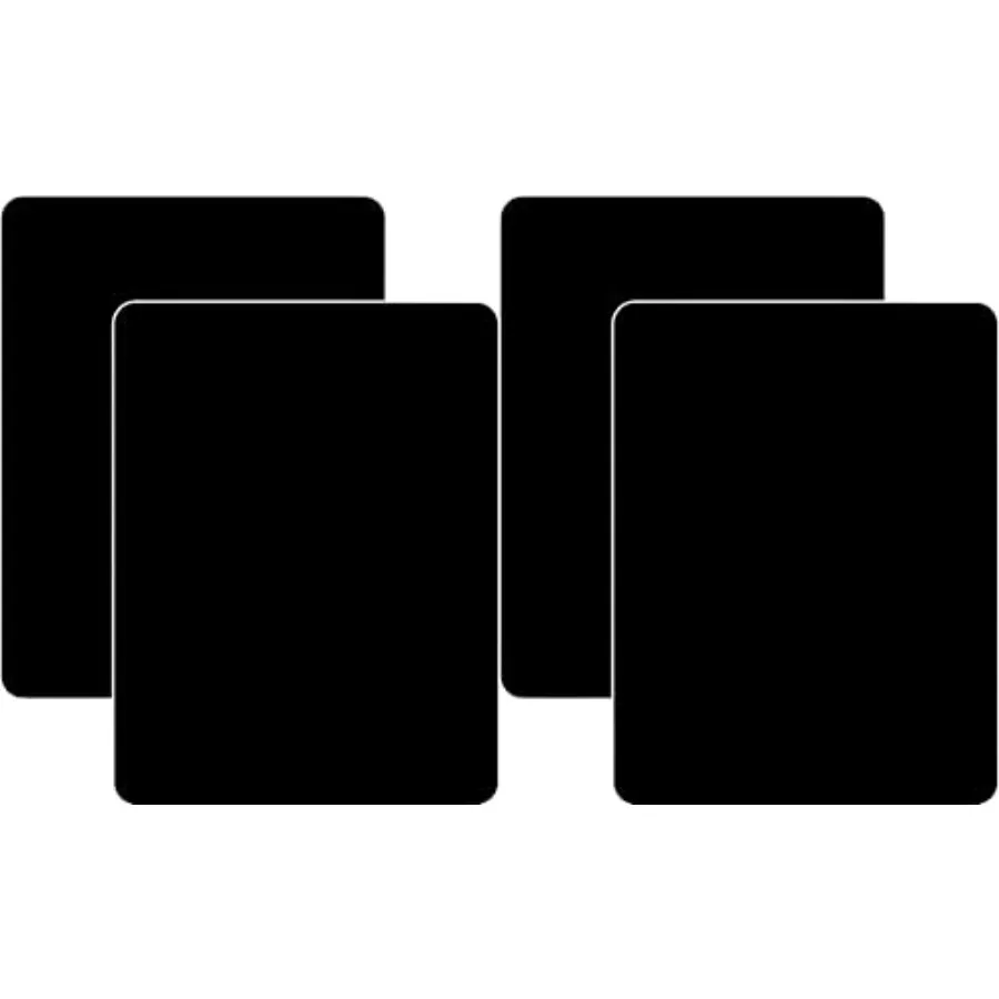 Black Flexible Plastic Cutting Board Mats, 4 Pack, 15