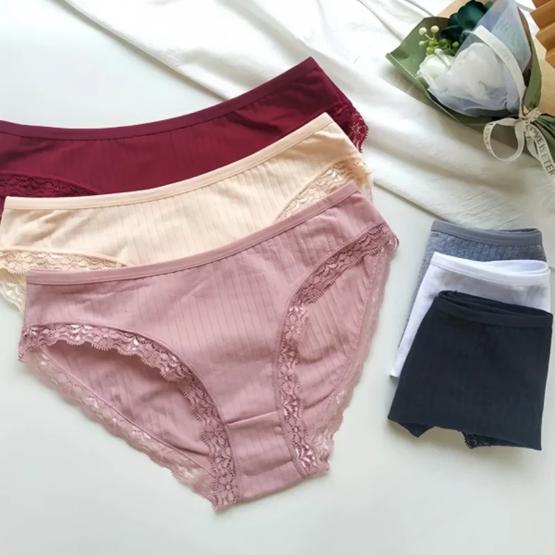 1Pc Cotton Panties Women Briefs Sexy Underwear Female Underpants Solid Pantys Seamless Lingerie M-XL Panties Soft Intimates