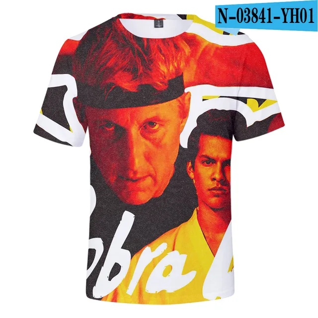 Cobra Kai Fun Unisex Tshirt 3D print T-shirt Summer Men Women Short sleeve Kids Top Oversized Harajuku Hip Hop Style Cosplay Tee