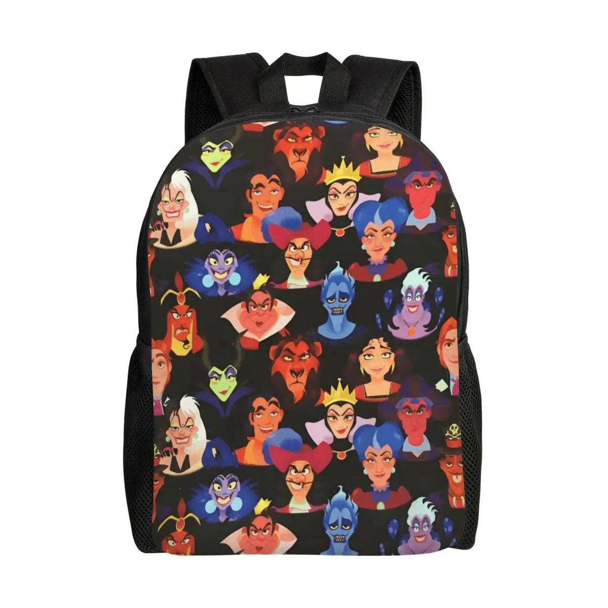 

Custom Cartoon Villains Travel Backpack Women Men School Computer Bookbag The Evil Tour College Student Daypack Bags