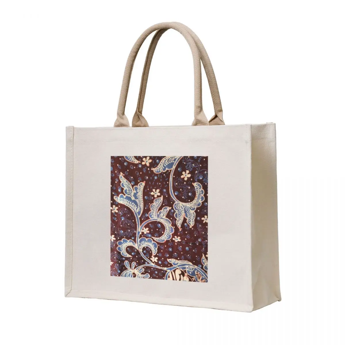 수제 손그림 바틱 캔버스 토트백 이미지