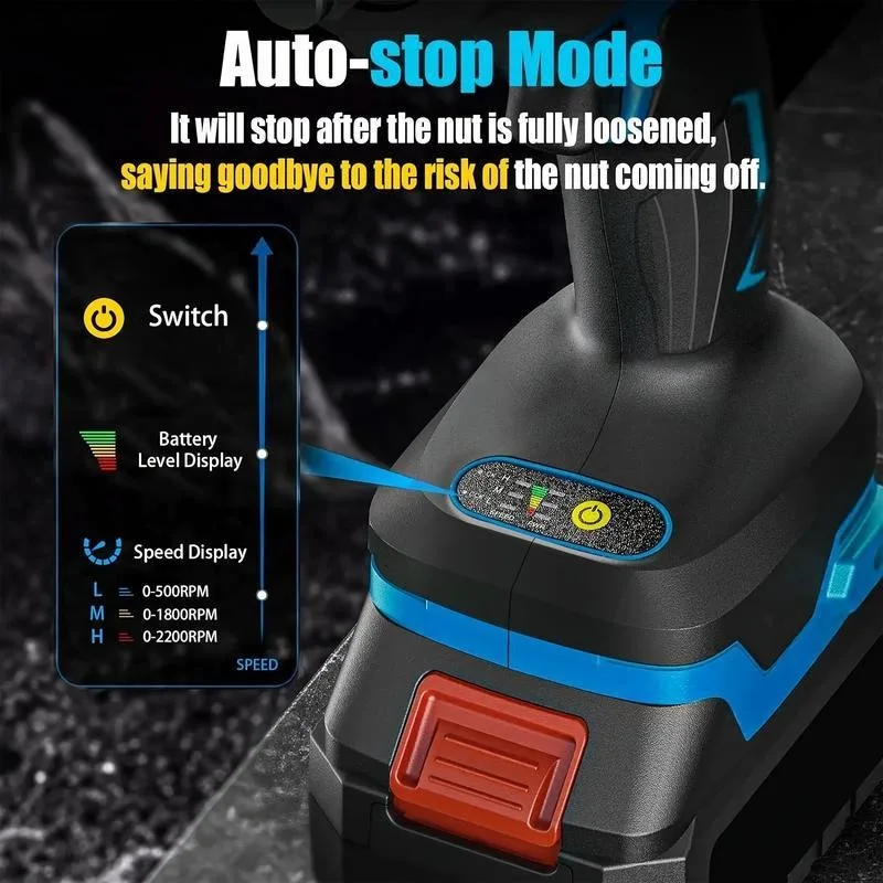 2025 NEUER 36-V-Akku-Schlagschrauber-Set |   4000 mAh wiederaufladbares Lithium-Bohrset |   2×4,0Ah Batterien + Schnellladegerät |   Hohes Drehmoment