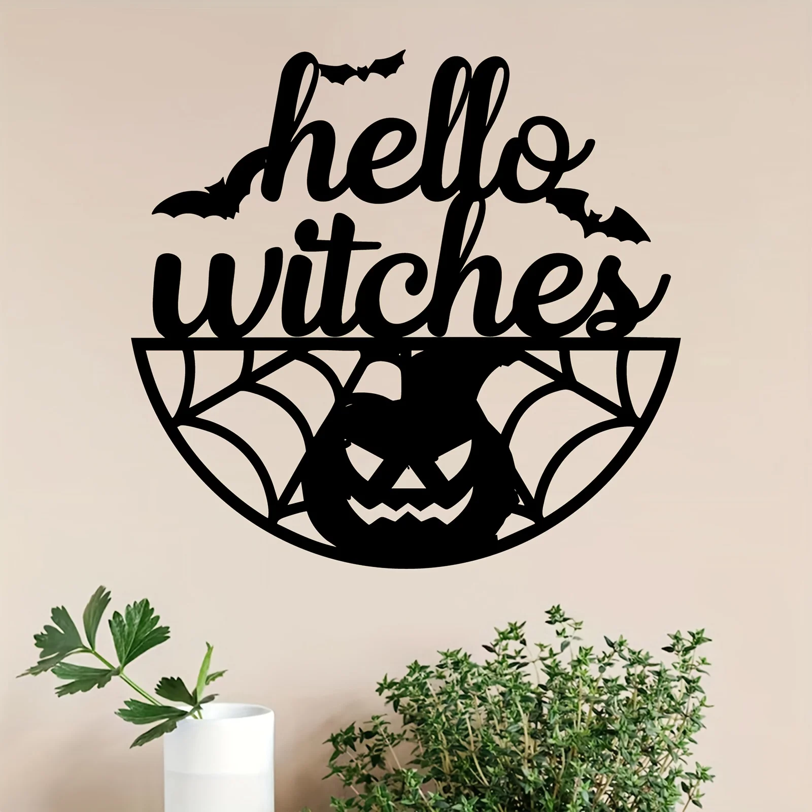 Brand Pumpkin Metal Wall Art Rustproof Iron Statue Mural Decor Porch Garden Fence Halloween Enthusiasts