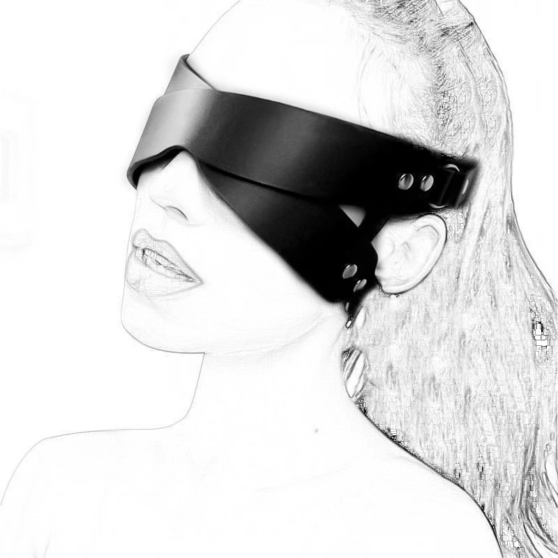 Punk Cross Blindfolds Masks PU Leather Half Face Mask Cosplay Costume Accessory Women's Sexy Masquerade Parties Clothing