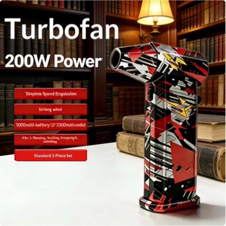 X9 بدون فرش 10000 مللي أمبير مروحة توربو كهربائية 800000 دورة في الدقيقة عالية السرعة قوية قابلة للشحن منفاخ الغبار للتنظيف #1