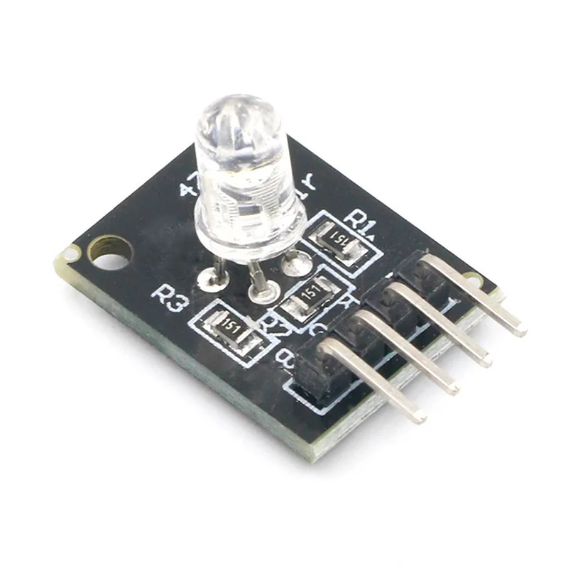 3-Color LED Module KY-016 Applicable Three-color Light RGB Module, Plug-in DIP
