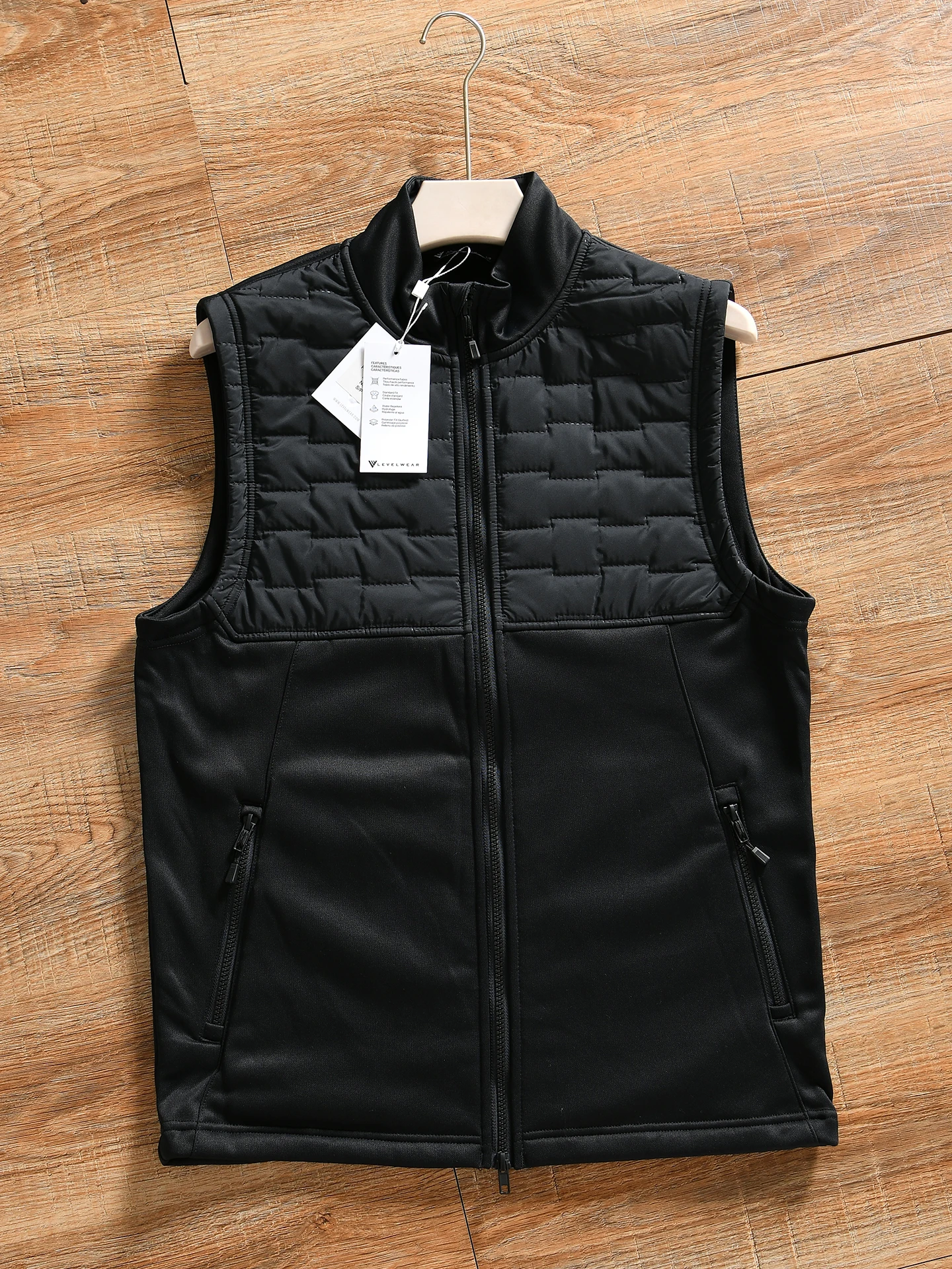 Fleece Lined Outdoor Men's Casual Stand Collar Vest Autumn Winter Sportswear Thickened Standard Fit Polyester Fiber Zipper Cl...
