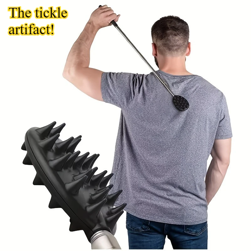 2-Pack Back Scratcher Cactus-Shaped Double-Sided Extendable Back Scratcher Tool for Children and Adults, No Need to Ask for Help, Back Scratcher for Itch Relief
