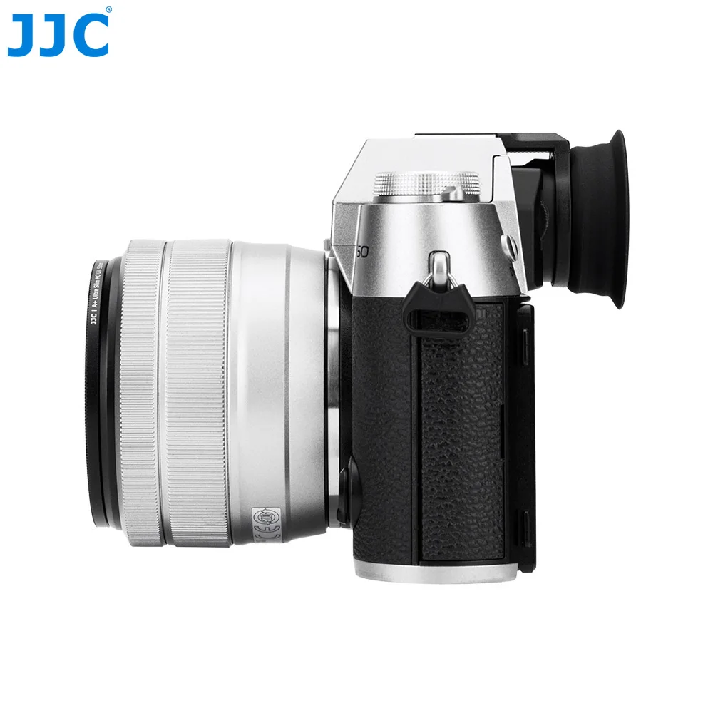 JJC X-T50 muszla oczna okular rozszerzona długa miękka gumowa muszla oczna wizjer pokrywa dla Fuji Fujifilm X-T50 XT50 aparat bezlusterkowy — zdjęcie produktu 5