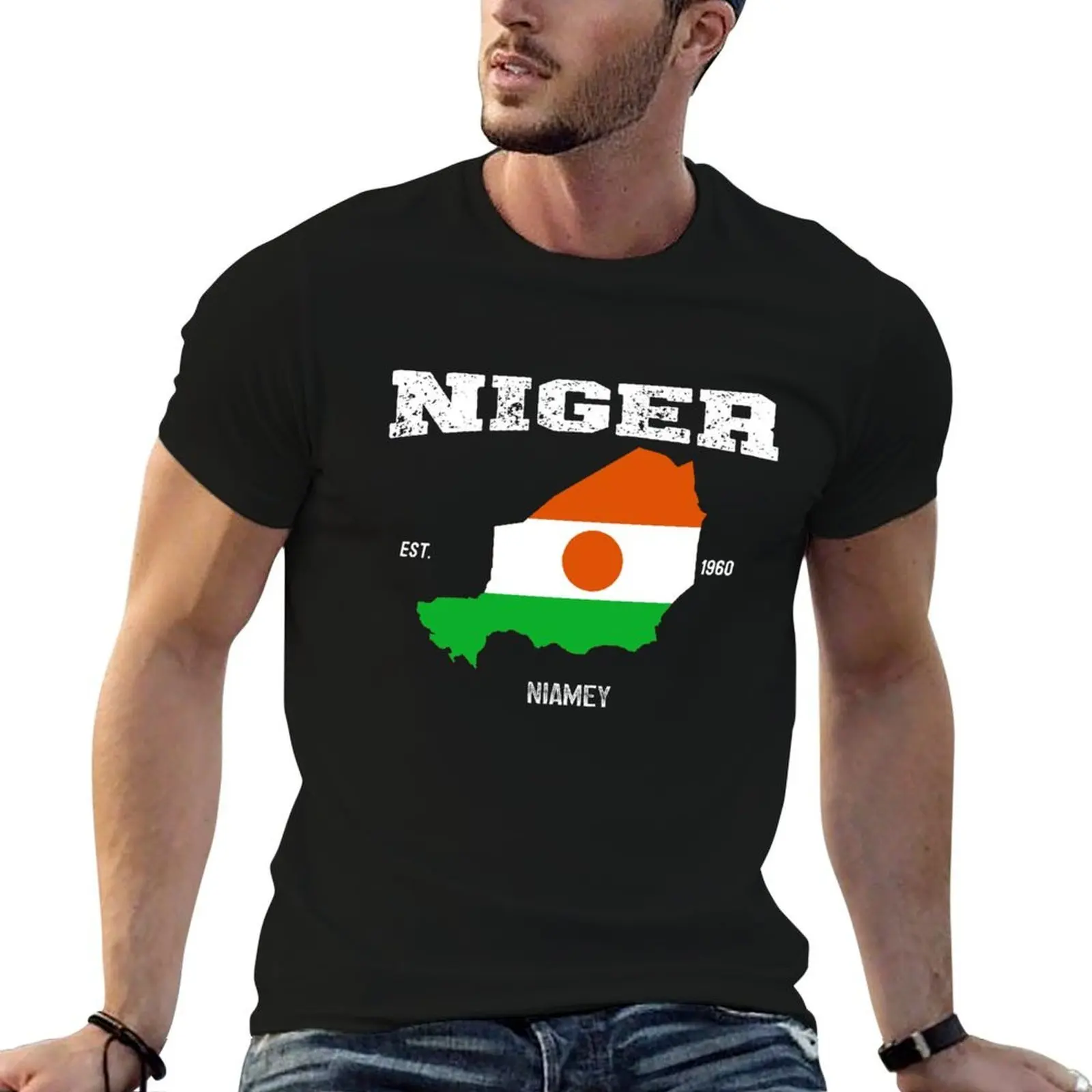 

Niger Flag, Niger Map, Nigerien National Flag T-Shirt funny t shirts dark humor anime tshirt man t shirts for men casual T-shirt