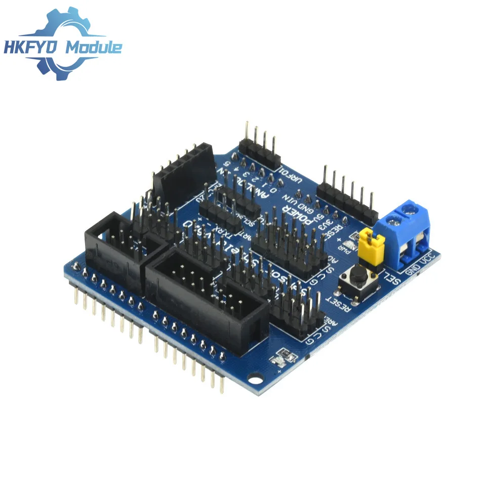 Плата расширения сенсора V5.0 для UNO MEGA R3 V5 Для Arduino, электронные строительные блоки деталей робота