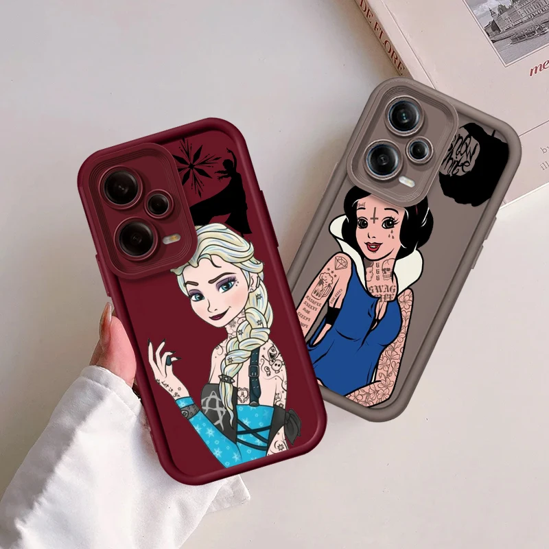 Disney Princess Art Eye Ladder For Xiaomi Redmi Note 13 12 12C 11 11S 10 10C 10A 9C 9A Pro 5G TPU Phone Case