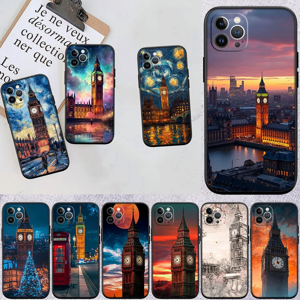 VY17 Bell tower Phone Case for Samsung Galaxy M06 M15 M16 M35 M55 M56 A36 A42 A50 A50S A51 A52 A32 A33 A05 A05S A06 A16 A20