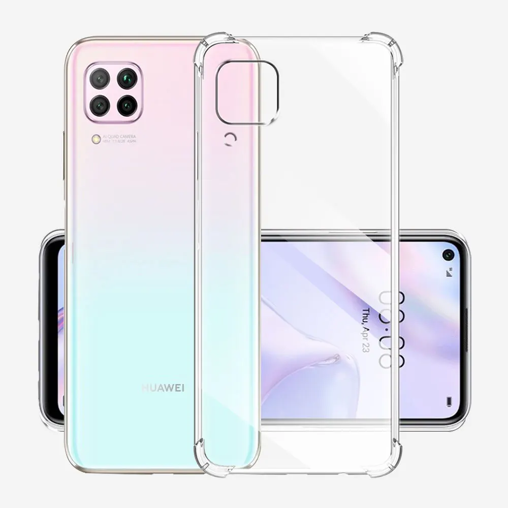 Shockproof Case For Huawei P40 Lite Silicone Soft Transparent Cases For Huawei P40Lite Clear Cover For HuaweiP40lite Funda Coque